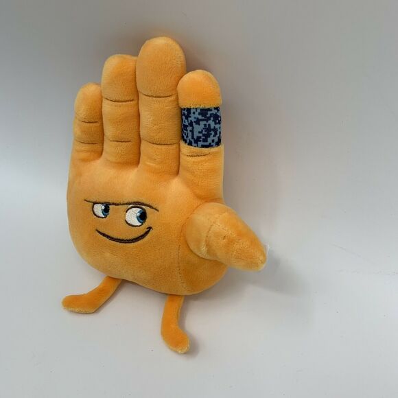 Hi-5 2017 Ty Beanie Baby Hand & Heart From The Emoji Movie Small Plush - Picture 2 of 11